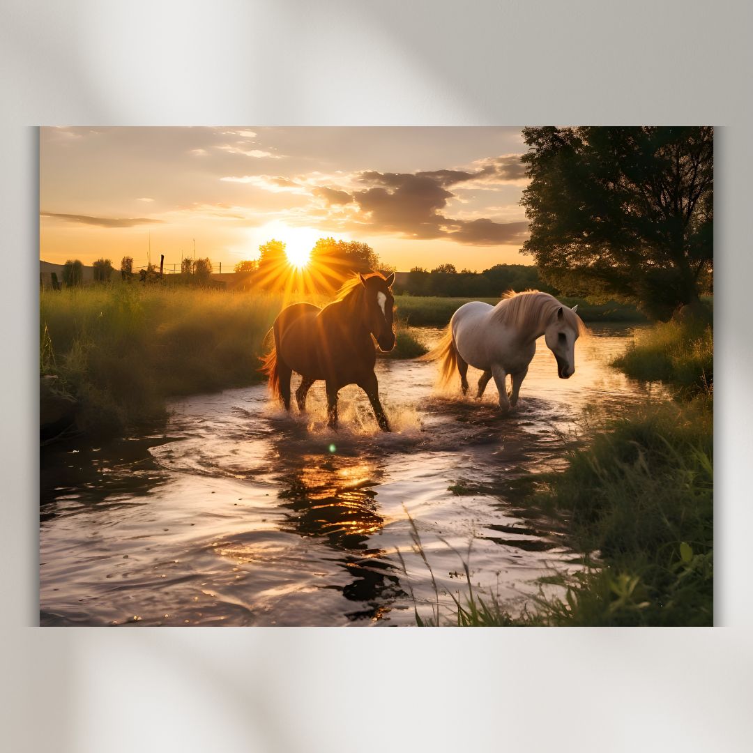 Canvas slika Dva konja 