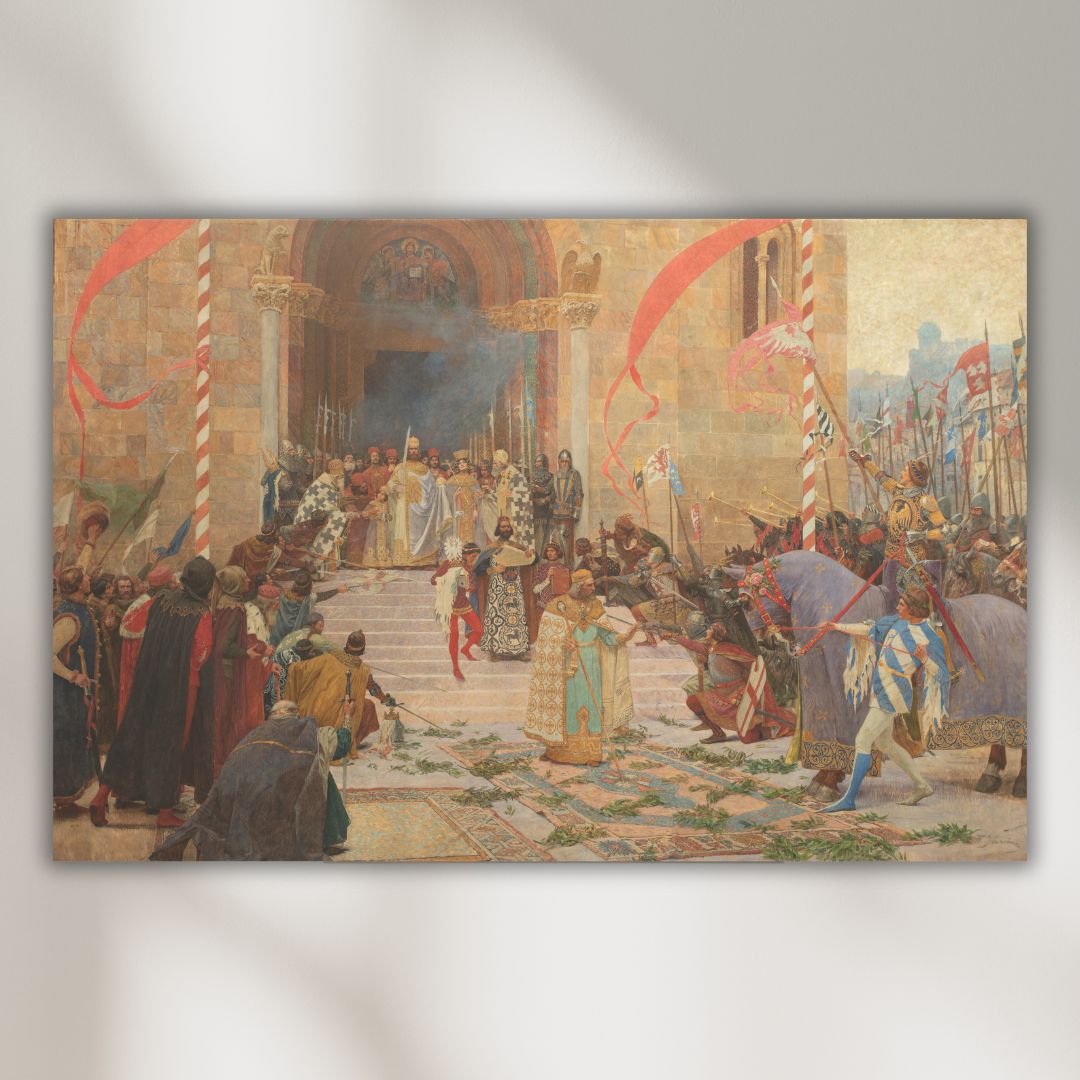 Canvas slika Krunisanje Cara Dušana