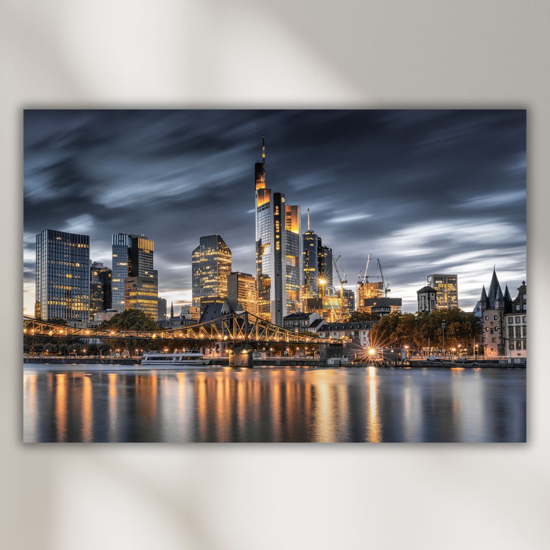 Canvas slika Frankfurt noću