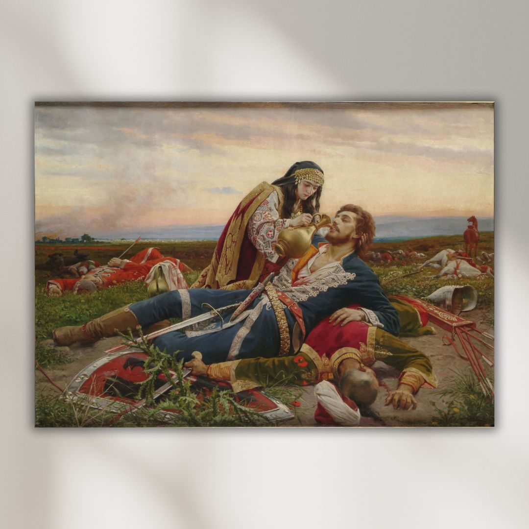 Canvas slika Boj na Kosovo